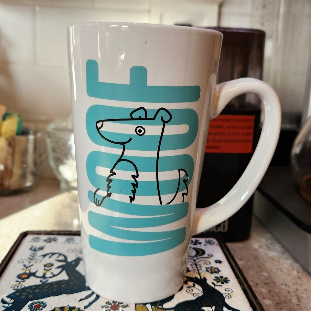 MSRF Design Studio White and Blue Dining Mug